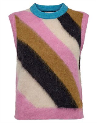 NUSuri Multi Stripe Vest - Obsidian